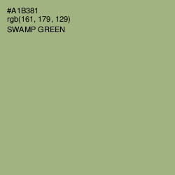 #A1B381 - Swamp Green Color Image